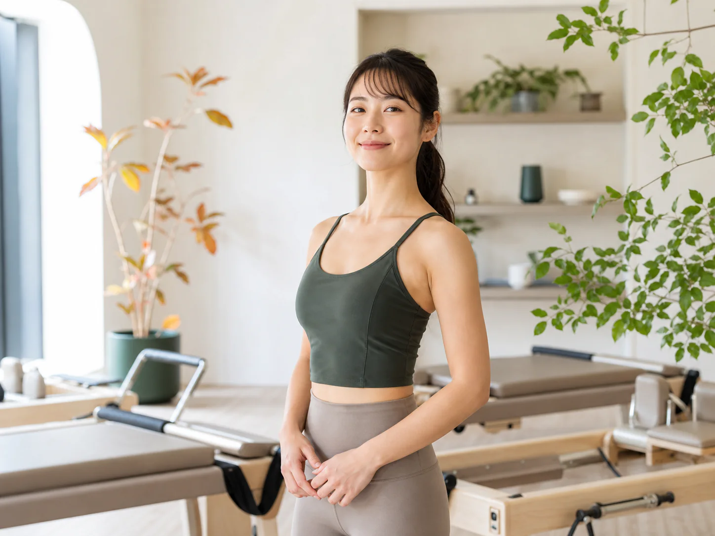 凛とした綺麗な姿勢をイメージした日本人女性